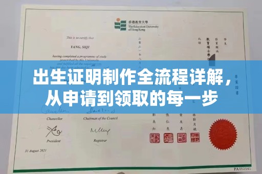 临县出生证明制作全流程详解，从申请到领取的每一步