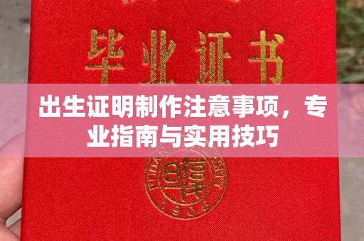 临县出生证明制作注意事项，专业指南与实用技巧
