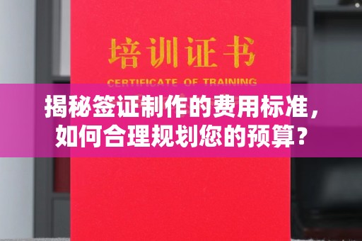 临县揭秘签证制作的费用标准，如何合理规划您的预算？